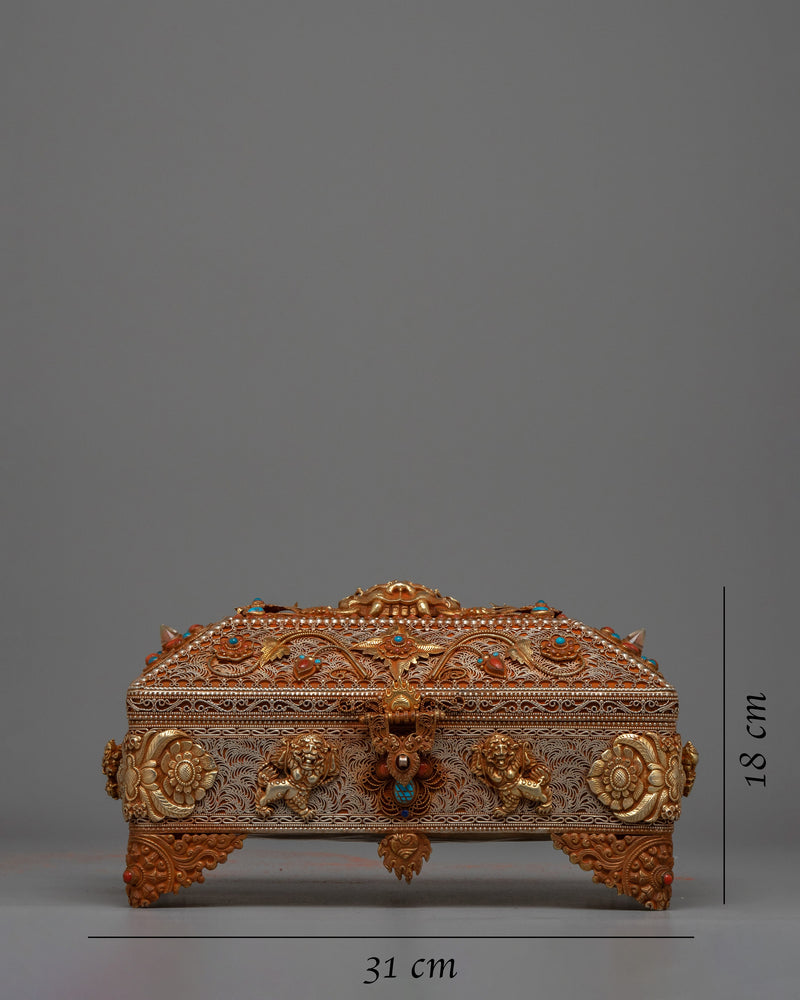 Buddhist Jewelry Box | Himalayan Souvenir Art