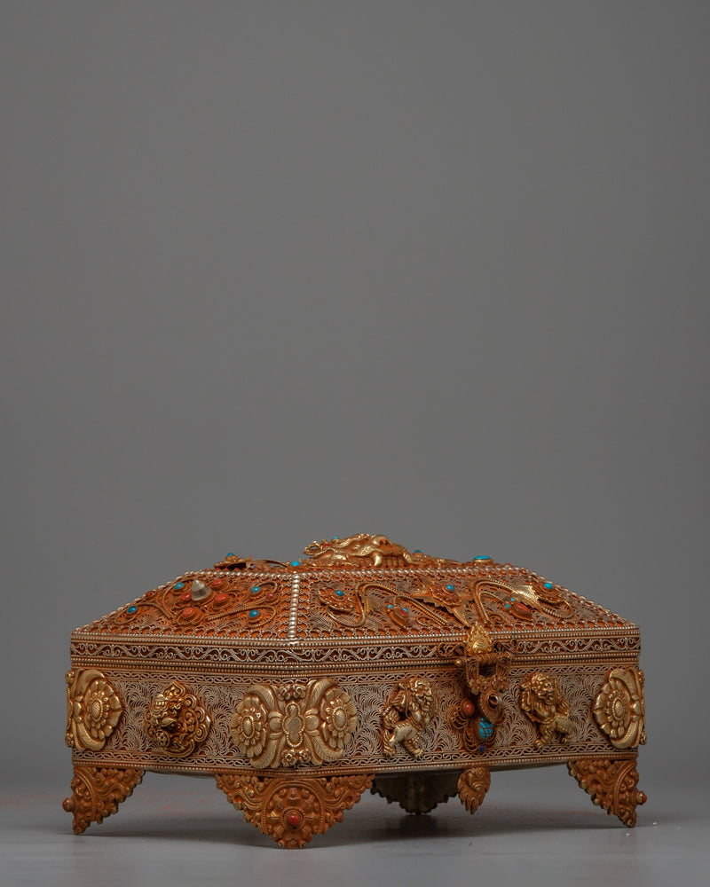 Buddhist Jewelry Box | Himalayan Souvenir Art