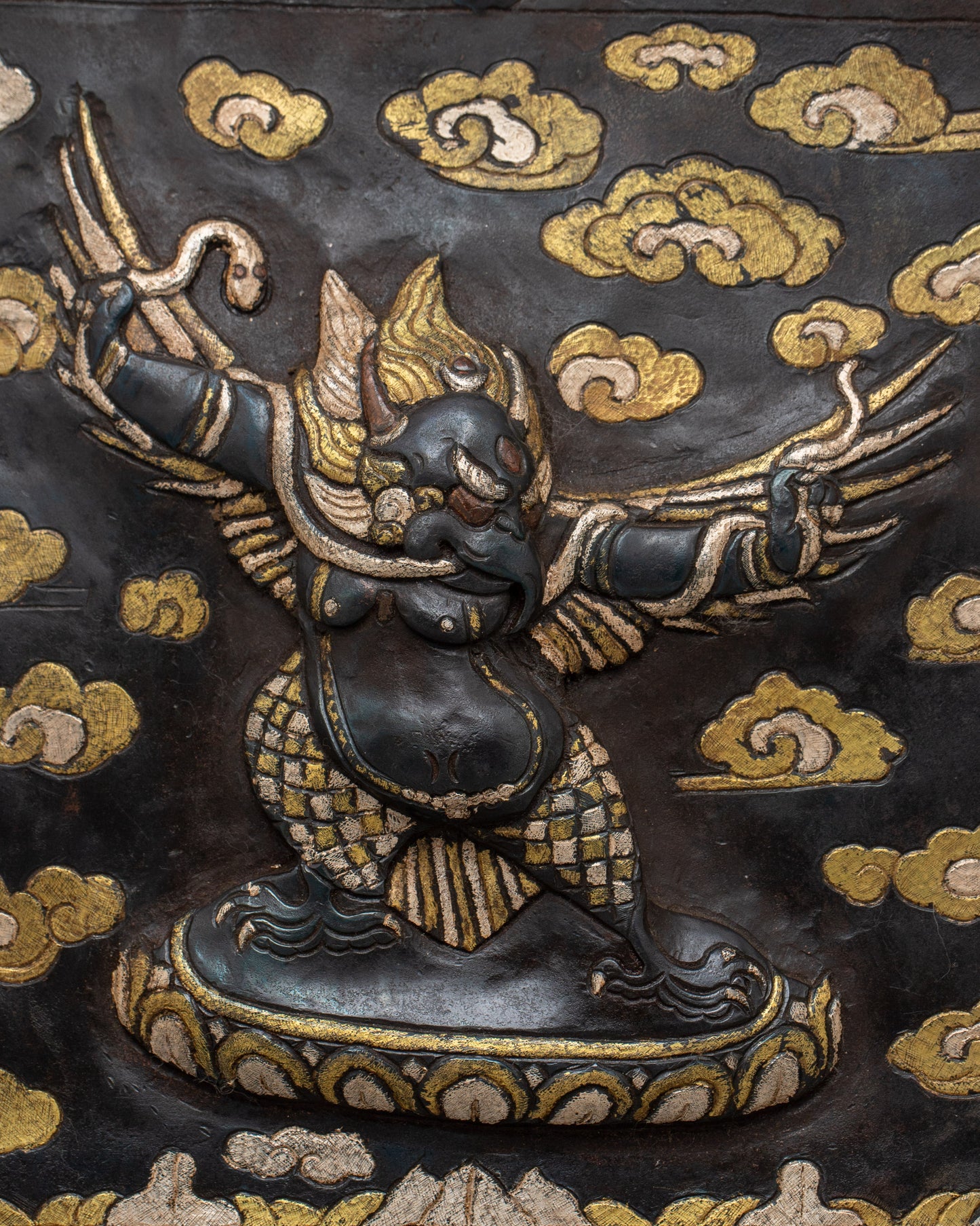 Garuda Iron Wall Hanging | Mythological Bird Himalayan Art