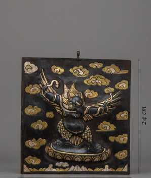 Garuda Iron Wall Hanging | Mythological Bird Himalayan Art