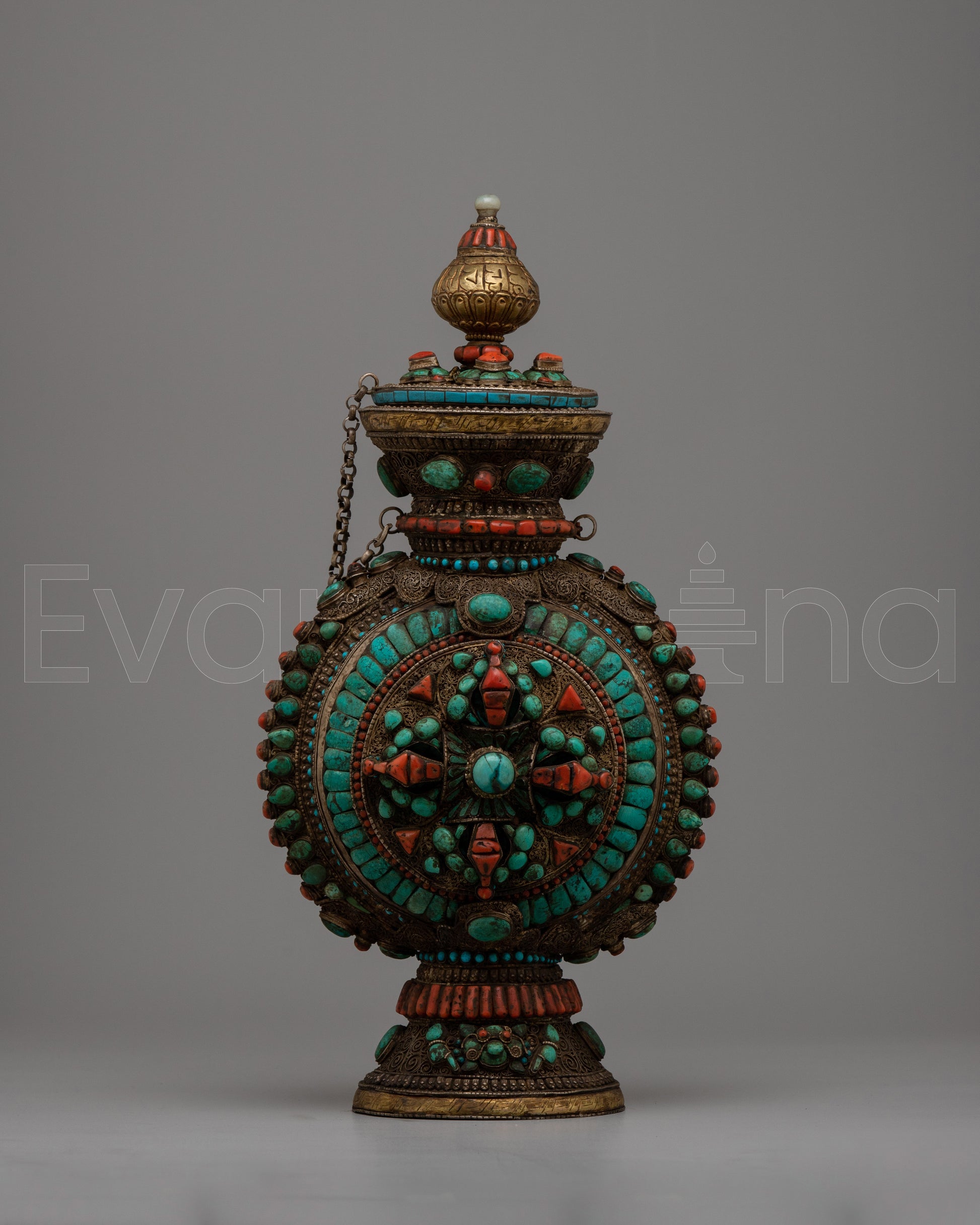 Premium Tibetan Silver Snuff Bottle