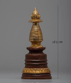 Traditional Stupa Statue | Perfect Buddhist Shrine for Enhancing Your Spiritual Practices