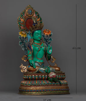 green-tara-beautiful sculpture