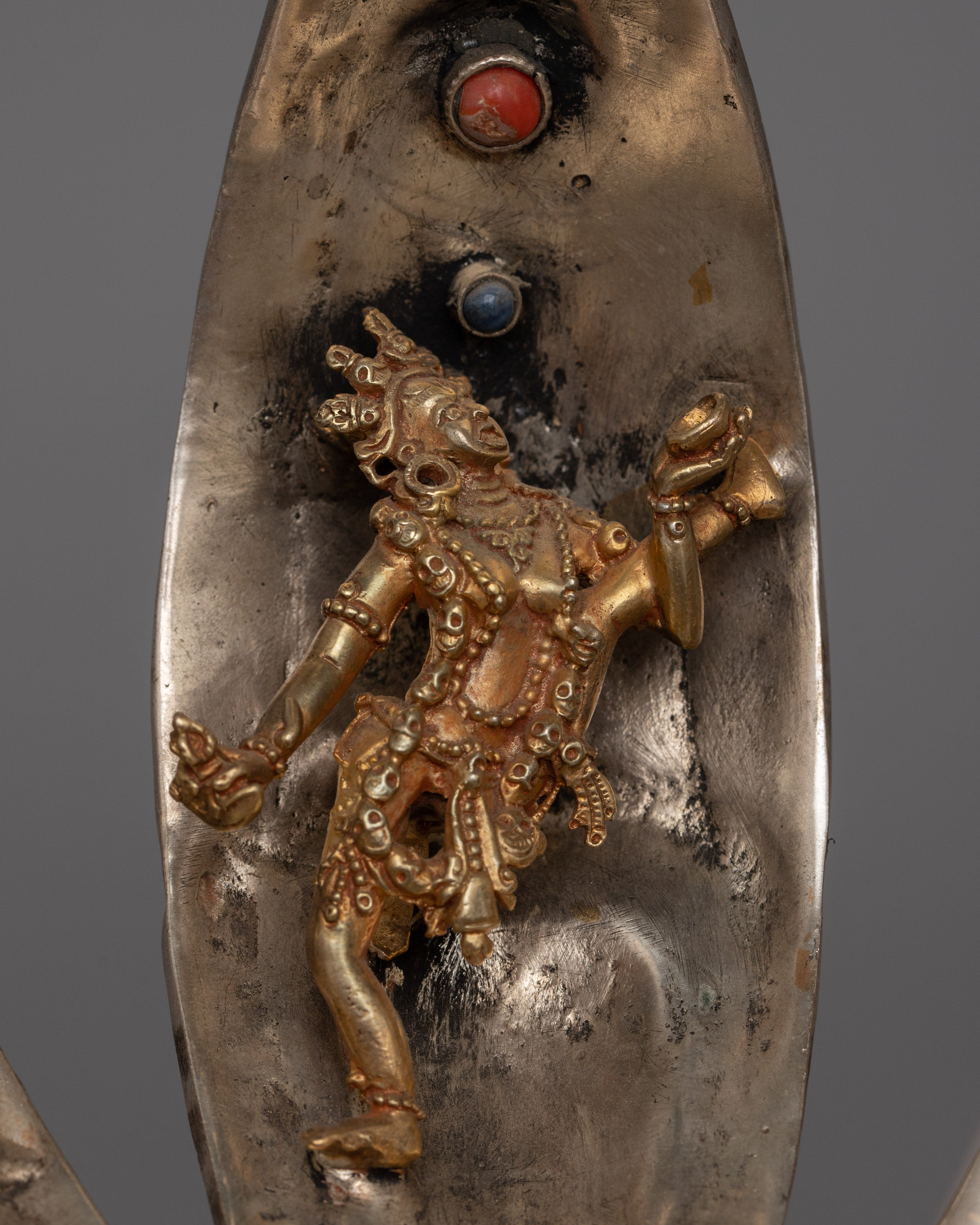 Copper Lotus Mandala of Chakrasamvara | Eight Dakini Ritual Sculpture