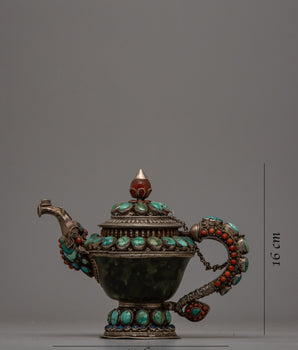 Jade Tea Pot | Elevate Your Home Decor with Natural Beauty