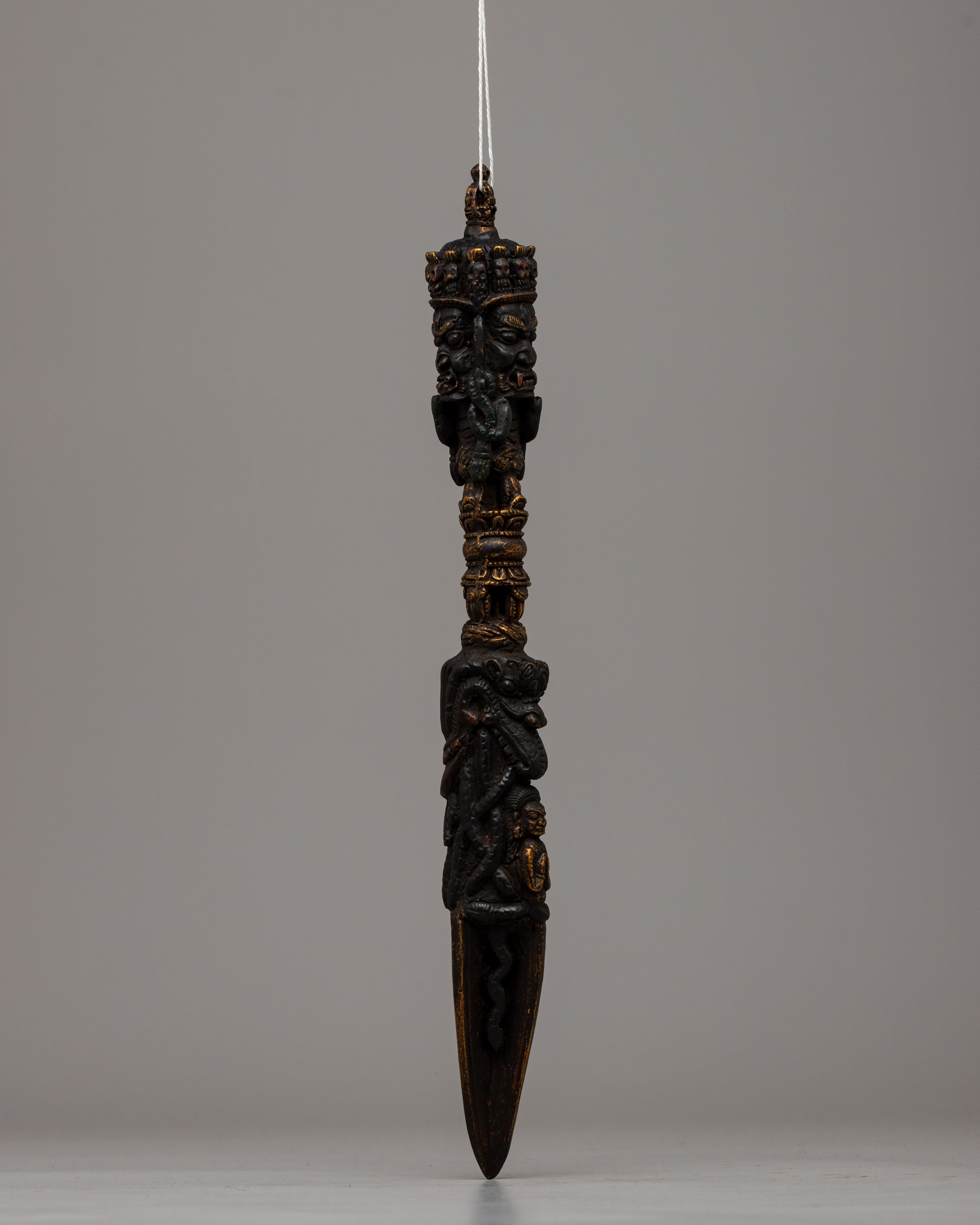 Resin Phurba Dagger | Buddhist Ritual Dagger for Meditation & Ceremonies