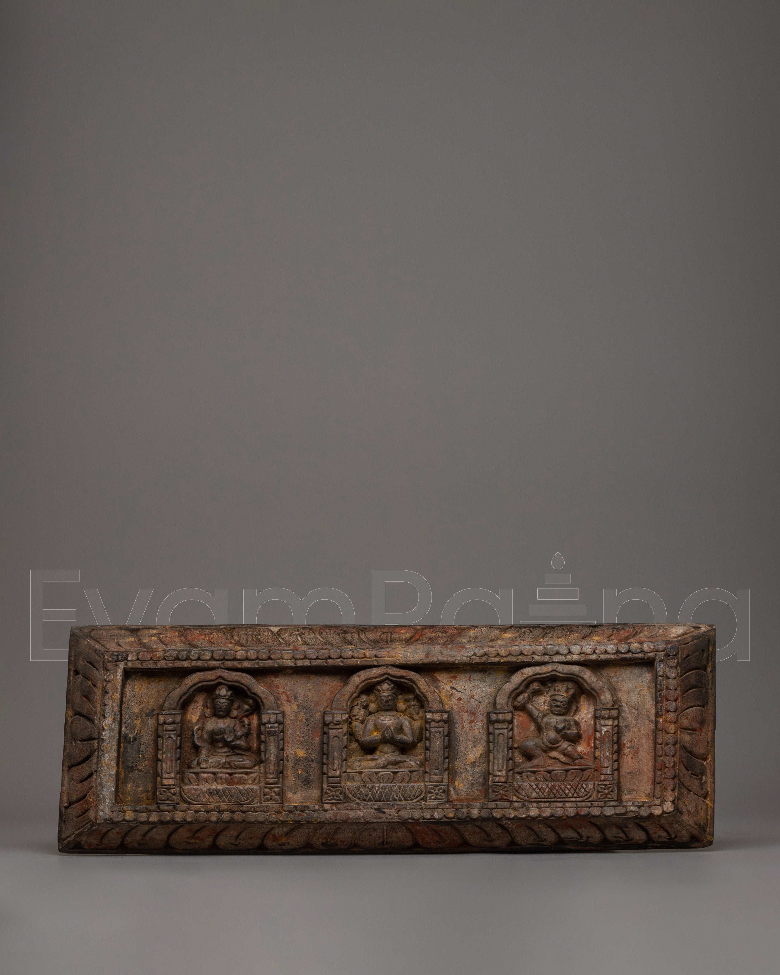Buddhist Deity Wall Sculpture Panel