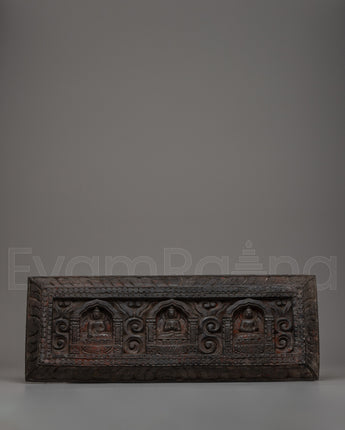 Wooden Buddha Relief Wall Art