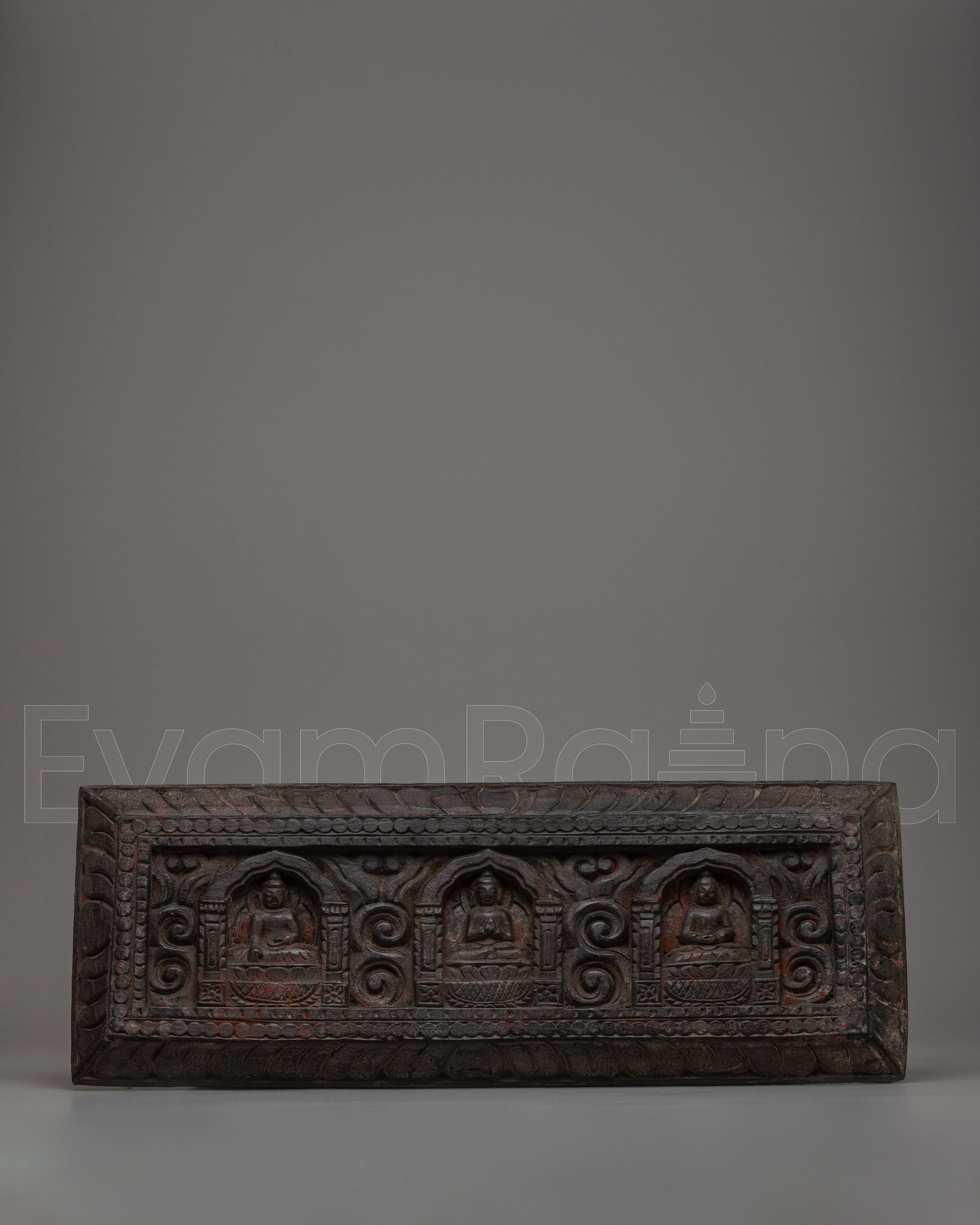 Wooden Buddha Relief Wall Art