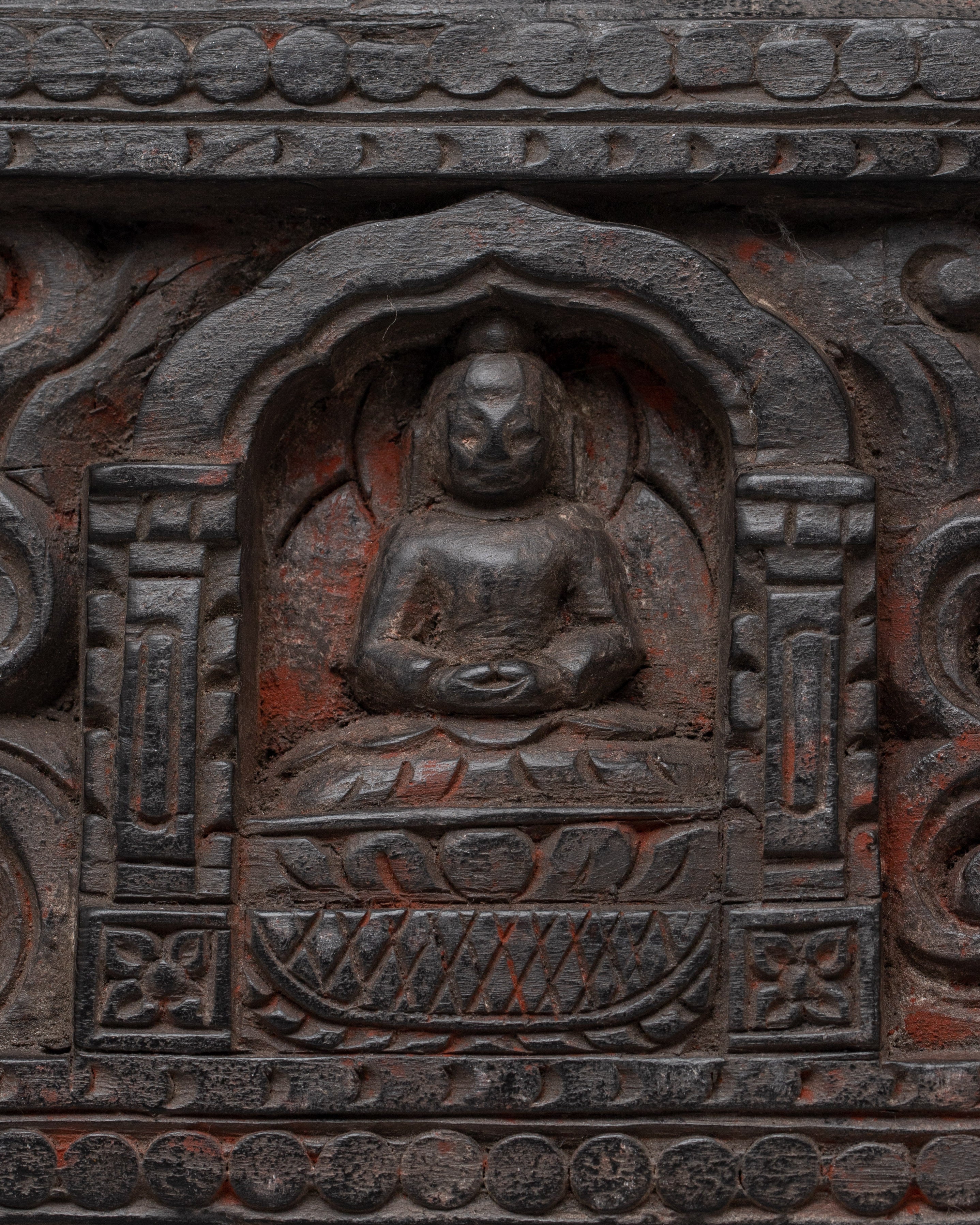 Traditional Wooden Buddha Relief Wall Art | Three Buddha Set Wall Hanging