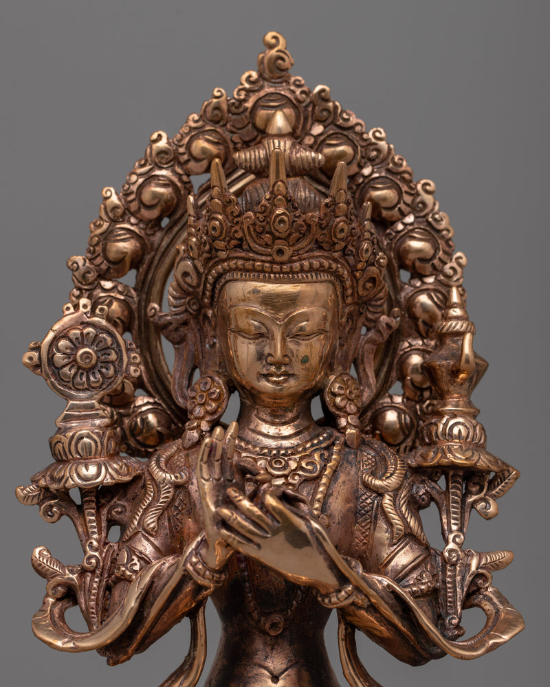 Tibetan Maitreya Buddha Statue | Invite Tranquility into Your Sacred Space