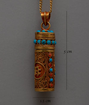 Copper Storage Pendant | Symbolic Locket for Carrying Personal Tokens