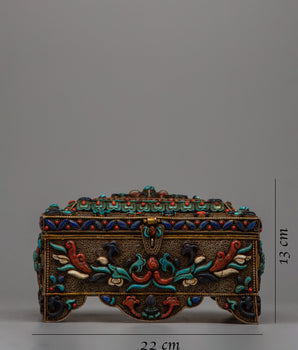 Decorative Treasure Box | Authentic Handcrafted Chest for Storing Jewelry