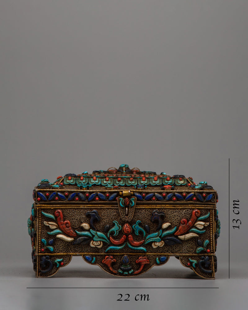 Decorative Treasure Box | Authentic Handcrafted Chest for Storing Jewelry