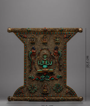 Chenresig Copper Wall Hanging Decor | Ideal for Creating a Warm and Inviting Atmosphere