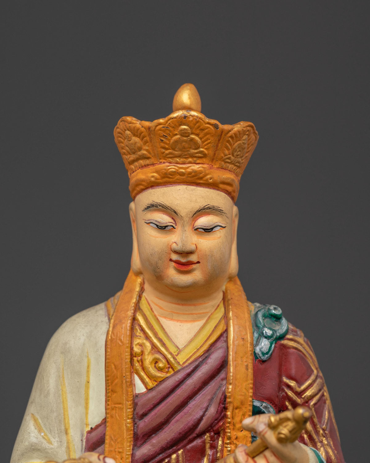 Traditional Karmapa Statue | Sacred Tibetan Buddhist Artwork