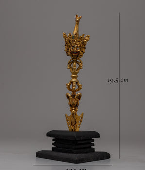 Handmade Copper Phurba | Artistic Representation of Tibetan Buddhist Tradition