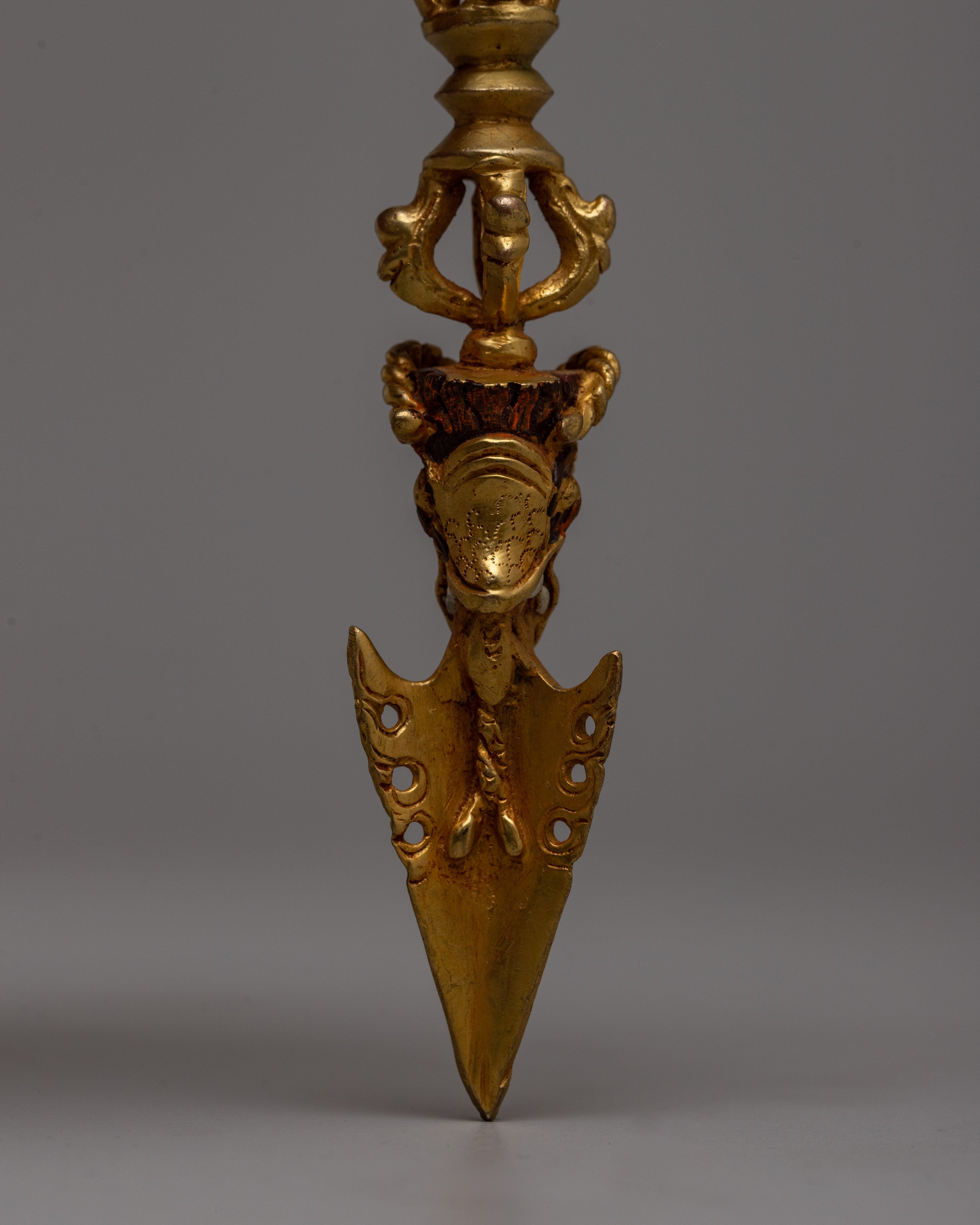 Handmade Copper Phurba | Artistic Representation of Tibetan Buddhist Tradition