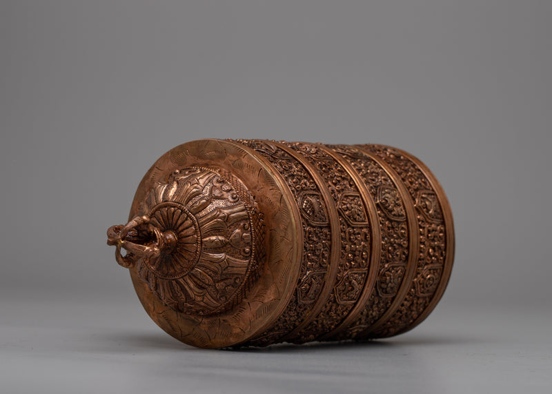 4 Tiered Tibetan Ritual Rice Pot | Exquisite Craftsmanship for Sacred Offerings