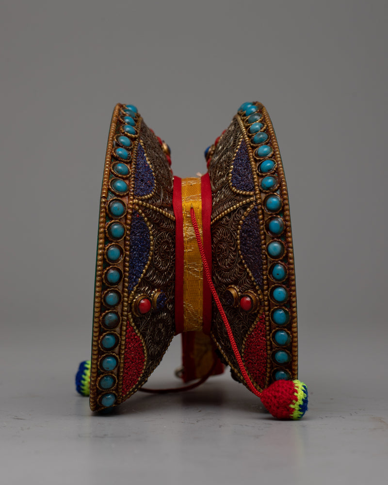 Tibetan Damaru Decoration | Ritual Ornament for Devotional Practice