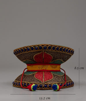Handmade Damaru Tibetan | Personalized Ritual Drum for Spiritual Devotion