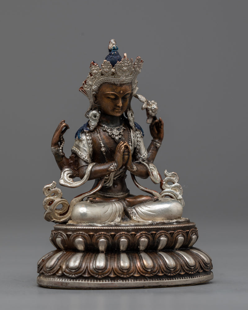 Avalokiteshvara Chenrezig Bodhisattva Statue | Radiant Symbol of Compassion and Enlightenment