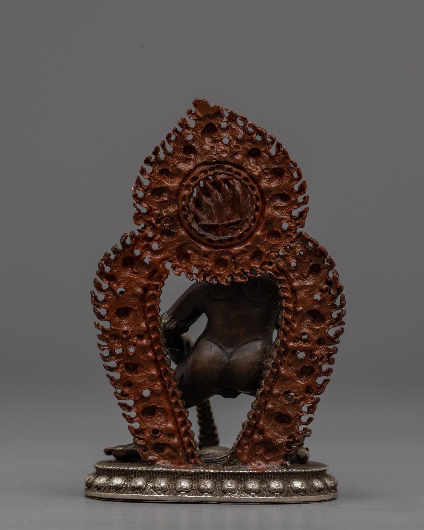 Copper Black Dzambhala Statue | Radiant Symbol of Prosperity in Tibetan Buddhist Tradition