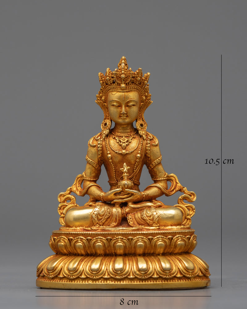 Buddha Amitayus 中文 Statue | Exquisite Statue Radiating Healing Light and Lifeforce Energy