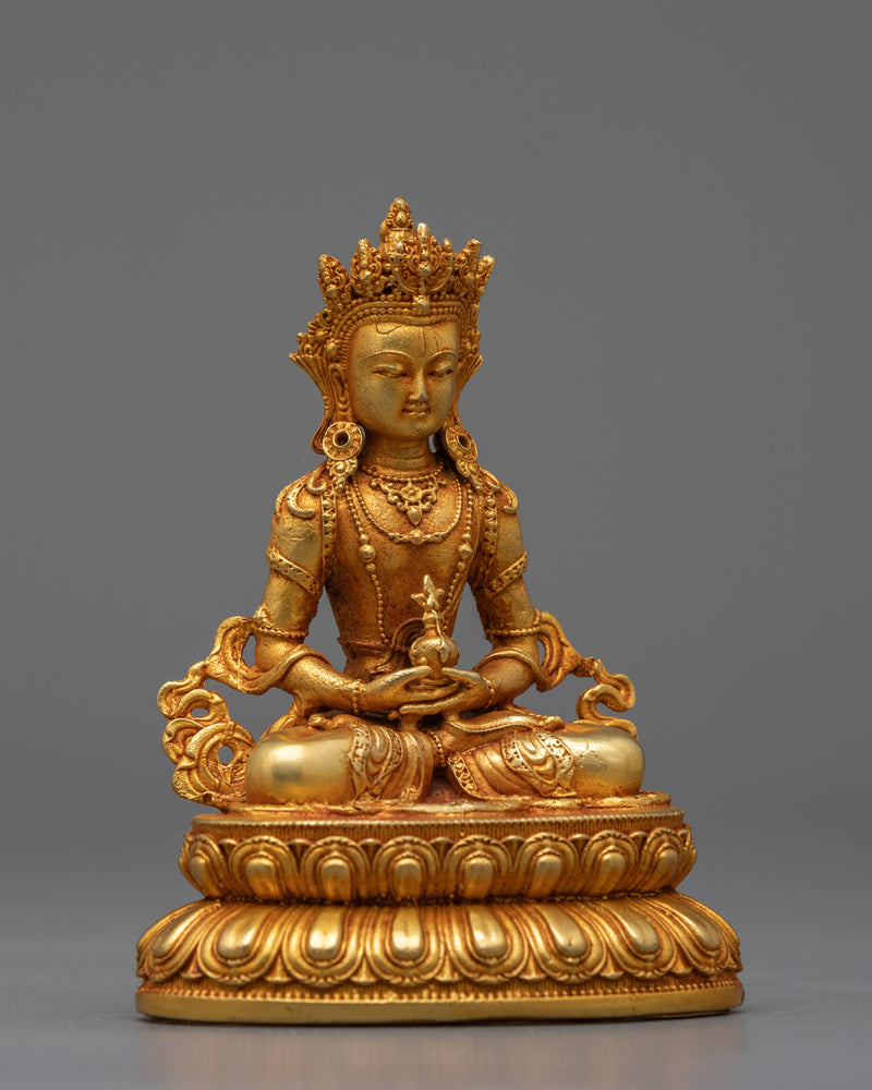 Buddha Amitayus 中文 Statue | Exquisite Statue Radiating Healing Light and Lifeforce Energy