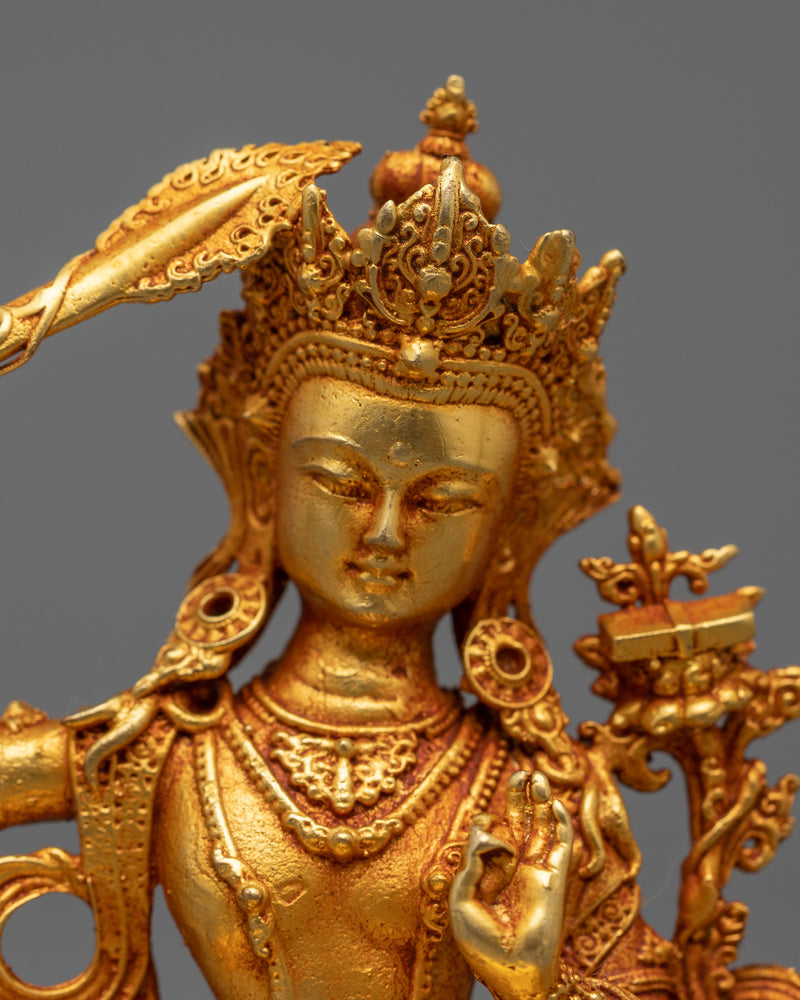 Peaceful Manjushri Statue | Fusion of Tranquility and Contemporary Craftsmanship