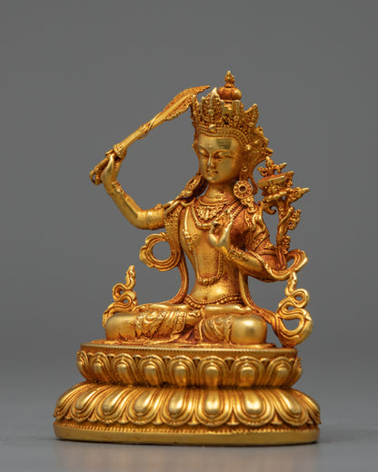 Peaceful Manjushri Statue | Fusion of Tranquility and Contemporary Craftsmanship