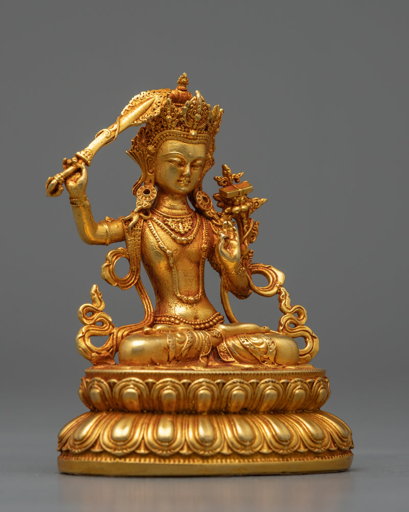 Peaceful Manjushri Statue | Fusion of Tranquility and Contemporary Craftsmanship