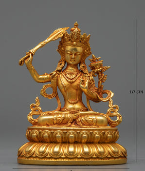Peaceful Manjushri Statue | Fusion of Tranquility and Contemporary Craftsmanship