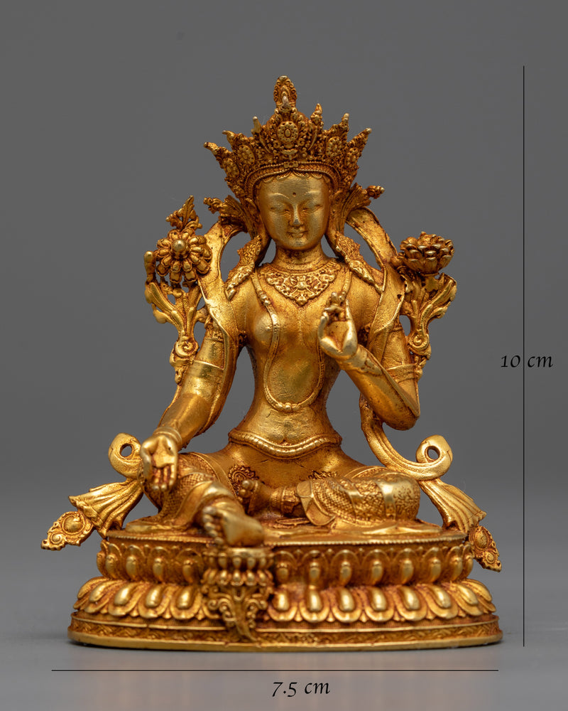 Green Tara Tara Statue | Machine Made Symbol of Compassion and Protection