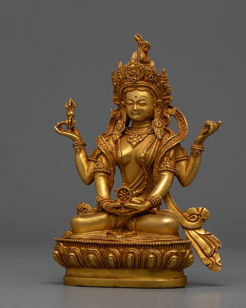 Prajna Paramita Statue | Machine-Crafted Representation of Transcendental Wisdom