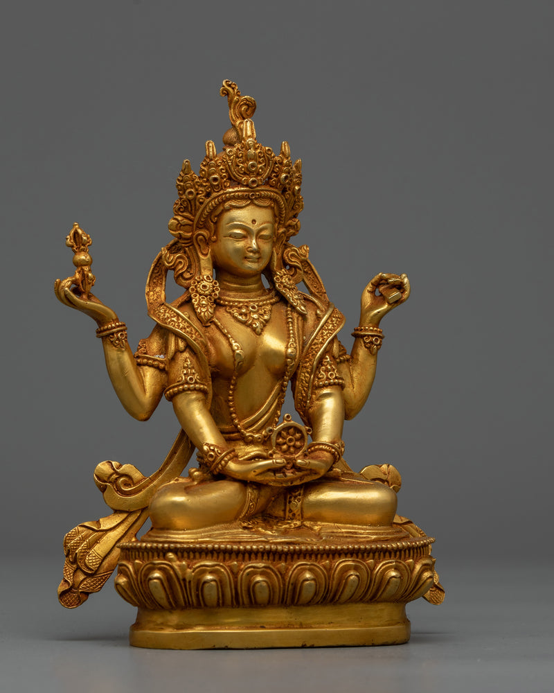 Prajna Paramita Statue | Machine-Crafted Representation of Transcendental Wisdom