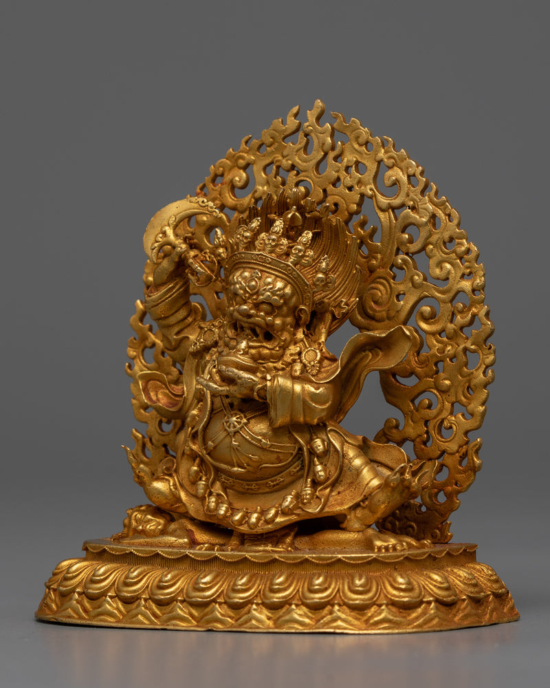 Copper Bernagchen Mahakala Statue | Harnessing Tradition with Contemporary Precision