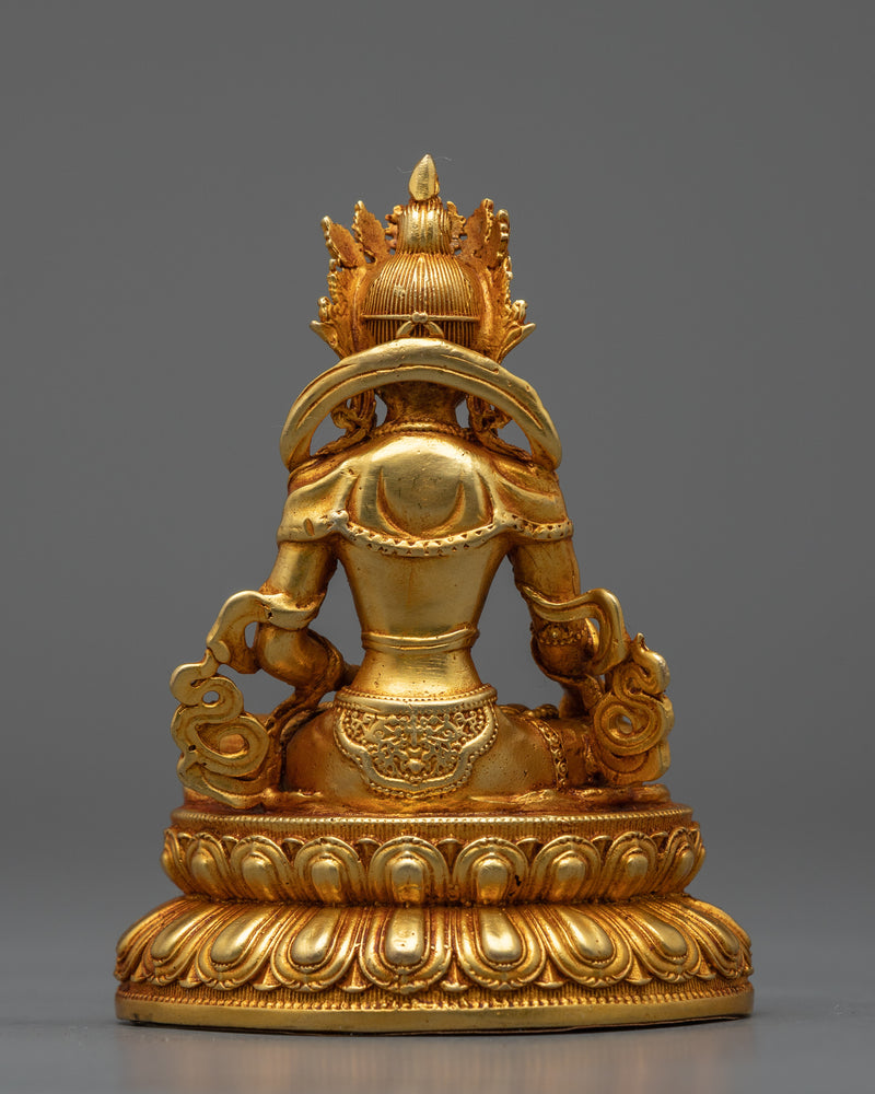 Kshitigarbha Bodhisattva Statue | Electro Gold Plated Symbol of Compassion and Protection