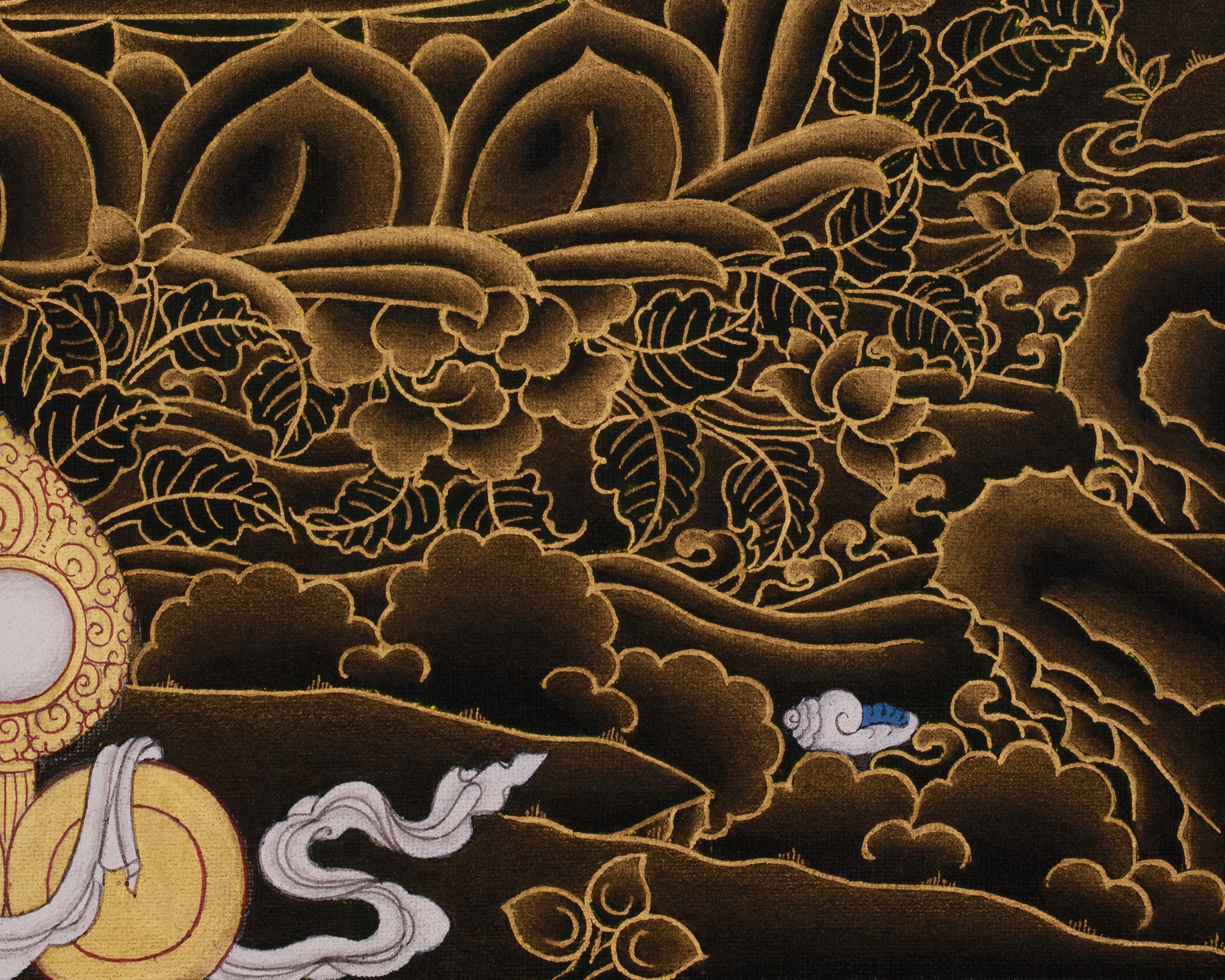 Chenrezig Compassion Deity Thangka | Peaceful Protector