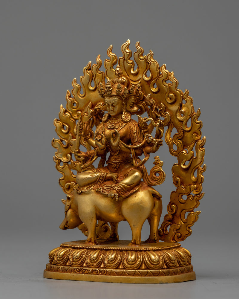 Machine Made Statue of Marici | Representation of the Buddhist Goddess of Light