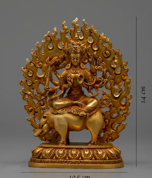 Machine Made Statue of Marici | Representation of the Buddhist Goddess of Light