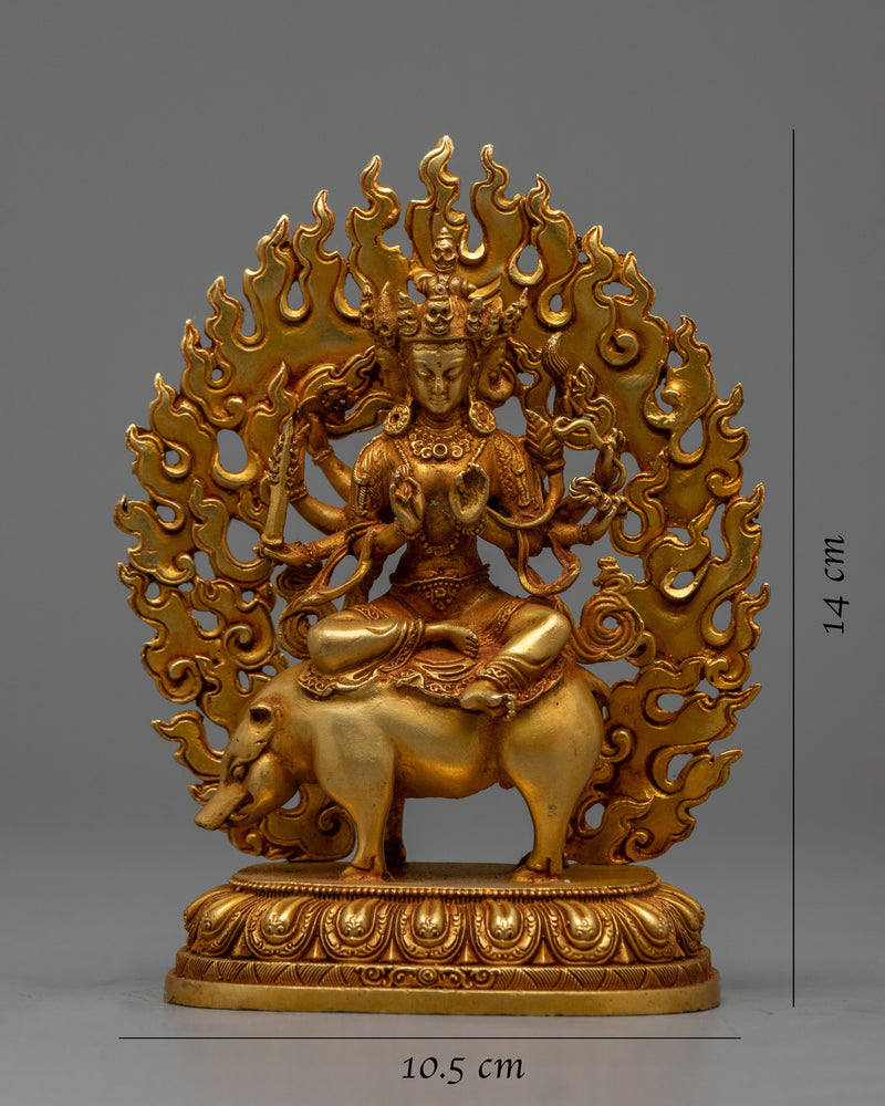 Machine Made Statue of Marici | Representation of the Buddhist Goddess of Light