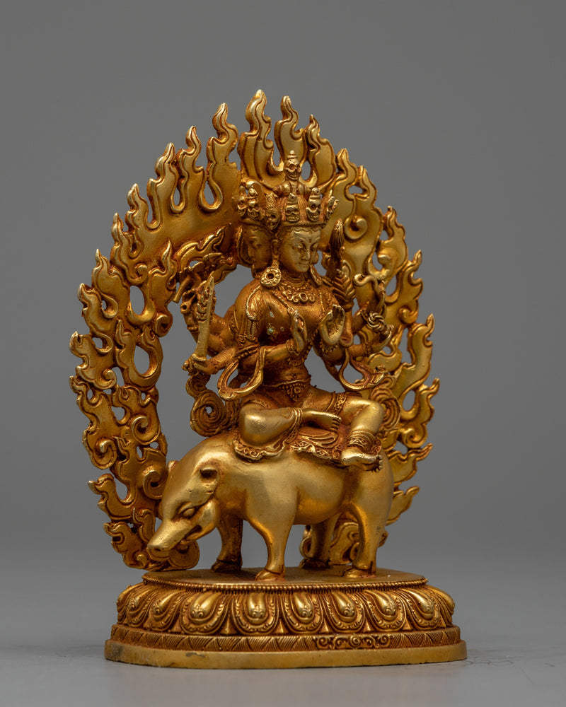 Machine Made Statue of Marici | Representation of the Buddhist Goddess of Light