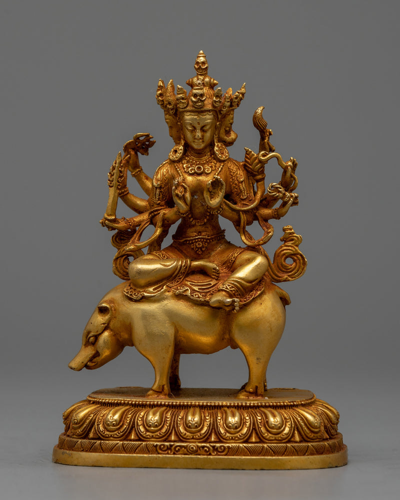 Machine Made Statue of Marici | Representation of the Buddhist Goddess of Light