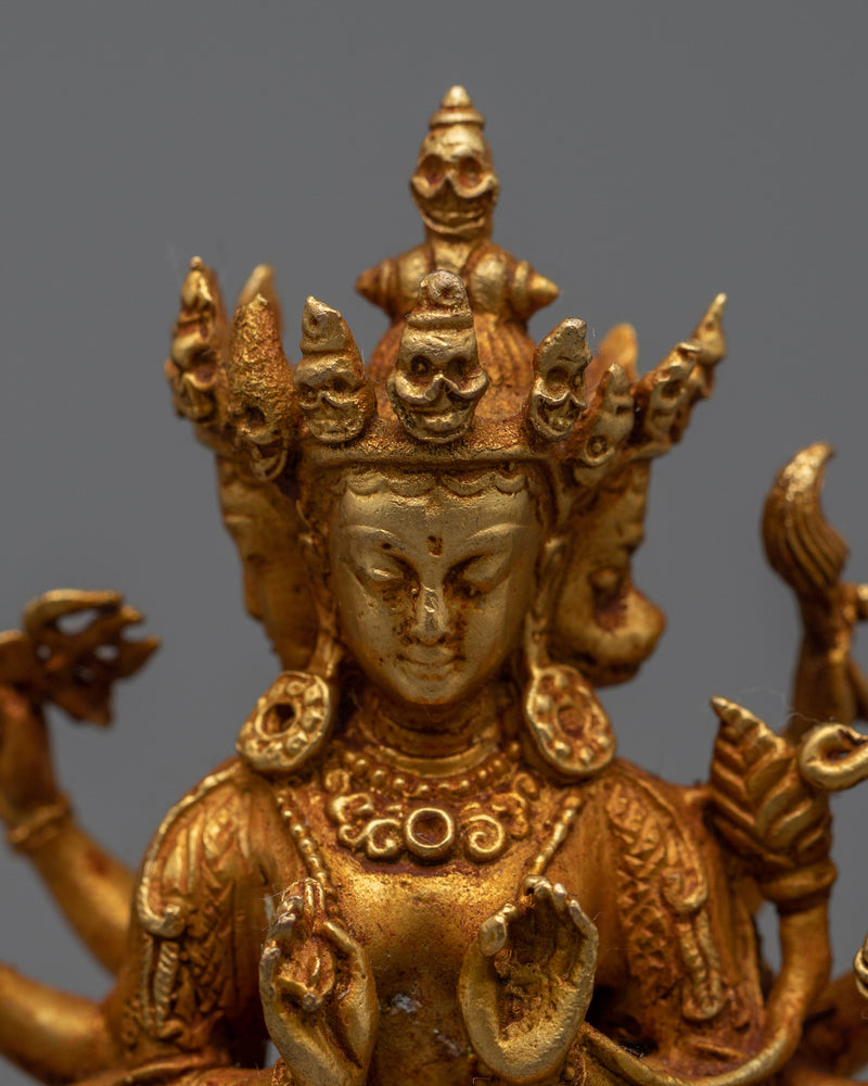 Machine Made Statue of Marici | Representation of the Buddhist Goddess of Light