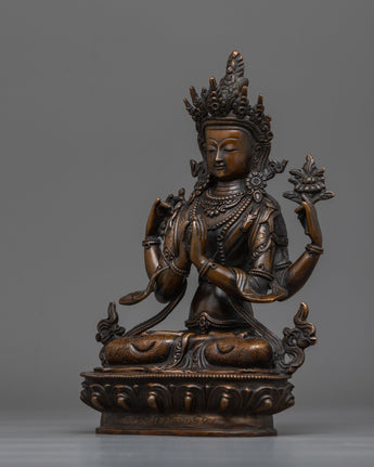 oxidized-chenrezig-figurine