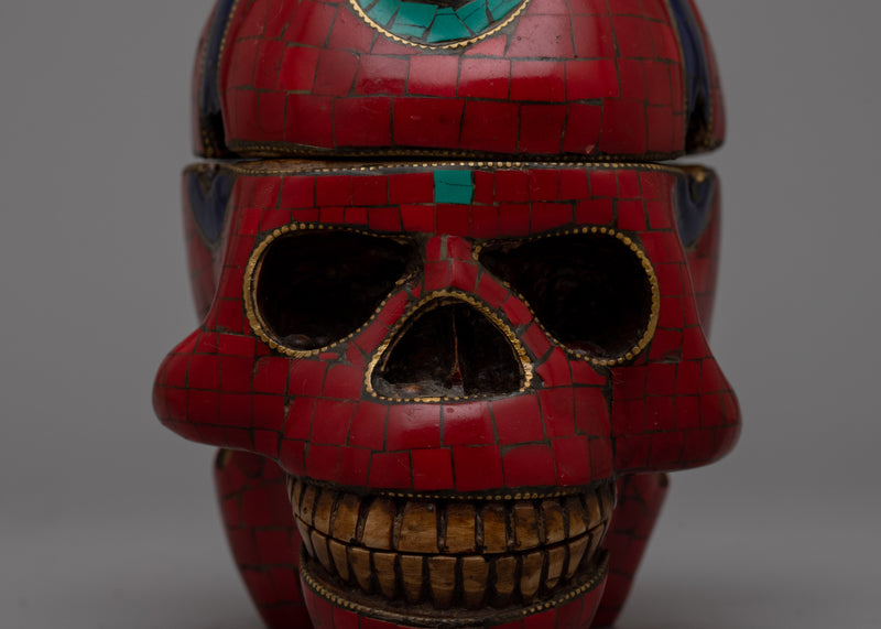 Mini Resin Skull | Ideal for Desk, Shelf, or Mantelpiece