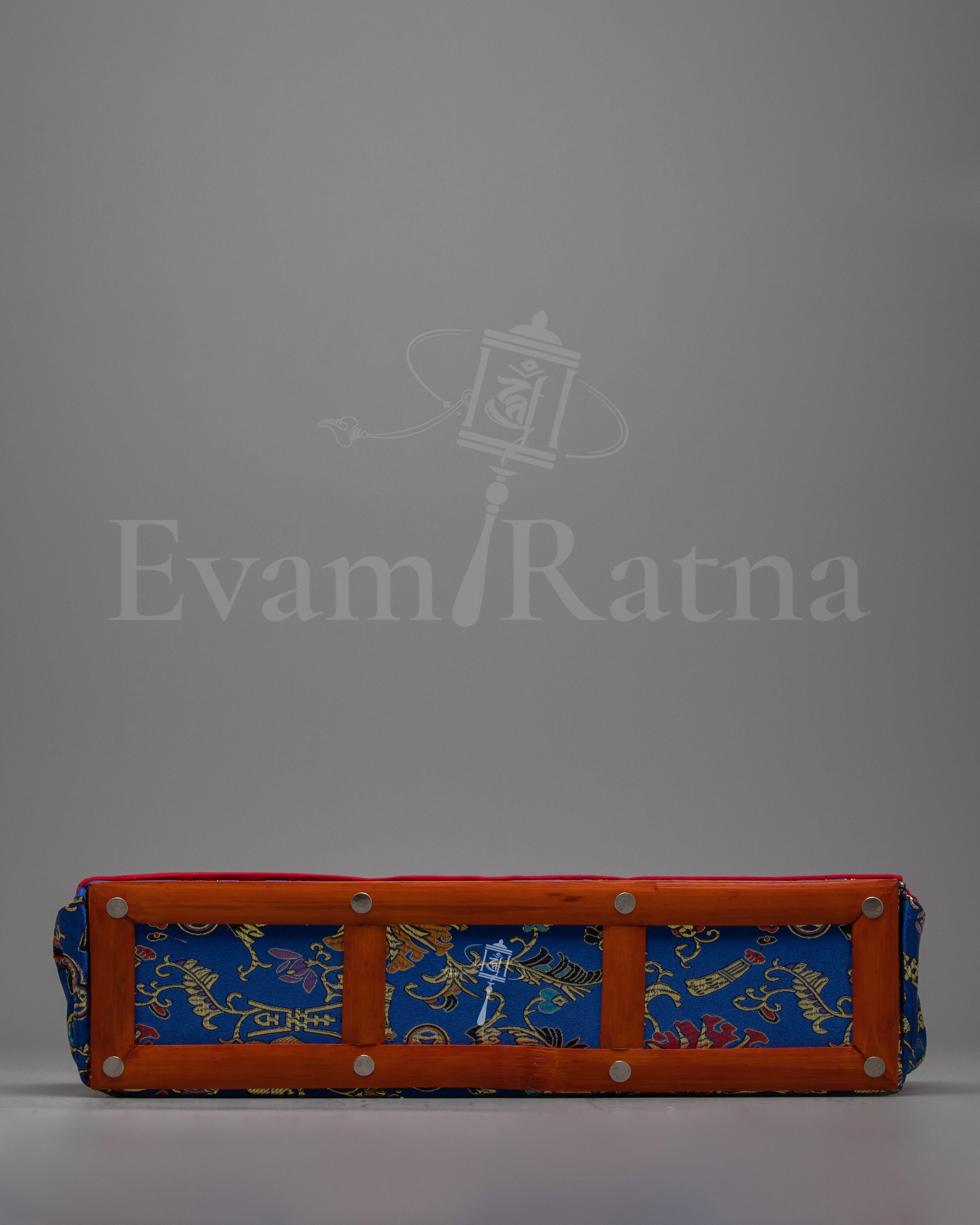 Tibetan Buddhist Scripture Cover | Handmade Dharma Text Protector