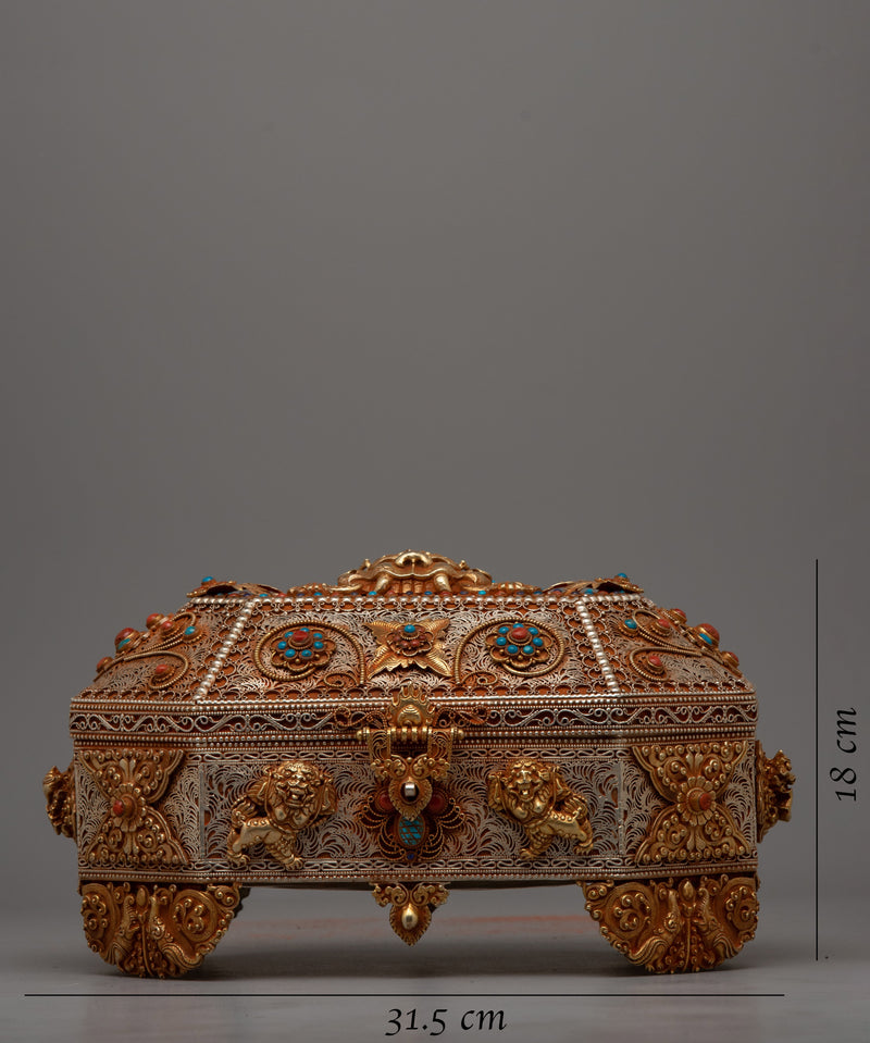 TIbetan Jewelery Box | Preserve Your Precious Gems with the Sacred Symbolism