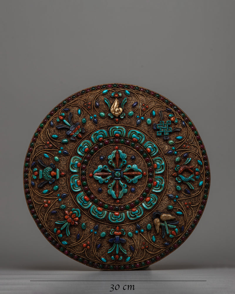 Buddhist Copper Mandala | Sacred Symbol of Spiritual Harmony